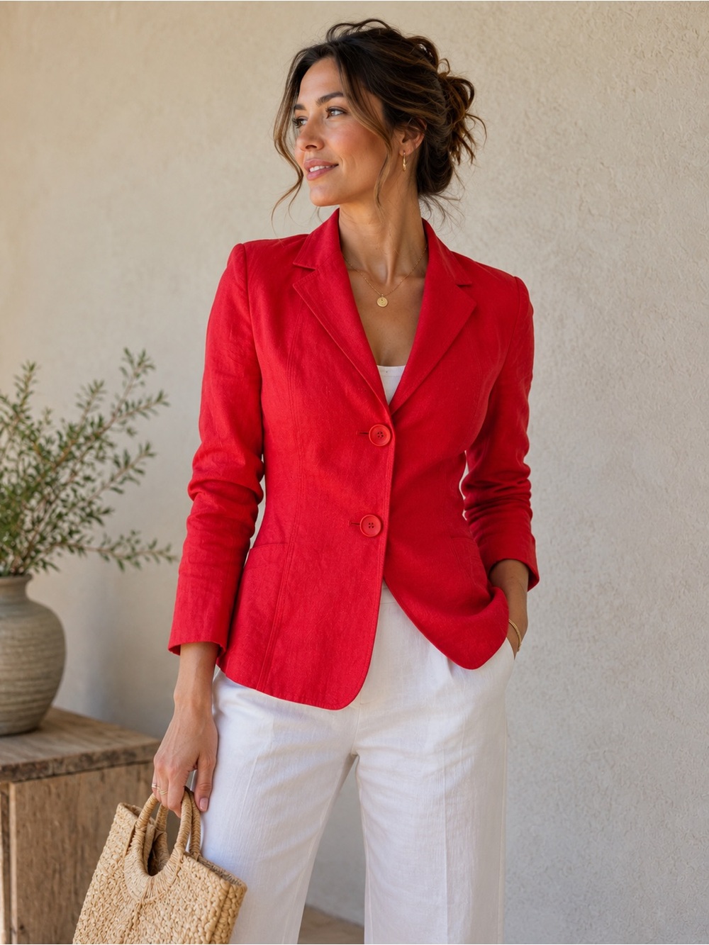 Irish Linen Tailored Blazer